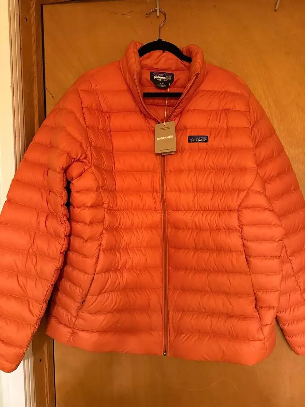 Patagonia Men's Down Sweater Puffer Jacket in Orange 41JC